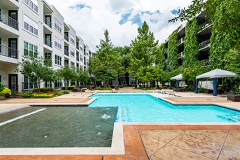 Two resort-style courtyard pools